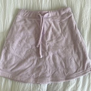 437 Lilac Terry Cover Up Skirt